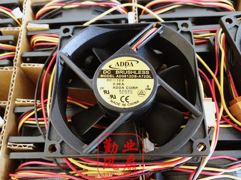 ADDA AD0812DB-A72GL 12V 0.08A 2wires Cooling Fan ADDA AD0812DB-A72GL 12V 0.08A 2wires Cooling Fan